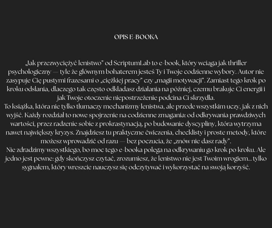 Jak Zwyciężyć Nad Lenistwem